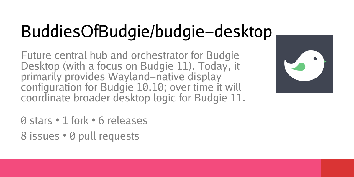 BuddiesOfBudgie/budgie-desktop-services: Future central hub and ...